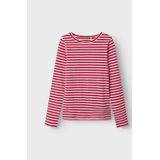 T-shirt - Verticaal Gestreept - Ribgebreid - Slim Fit - O-hals - Lange Mouwen