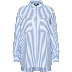 Pcmelia - Ls Noos Oversized T-shirt - Helder Wit - Katoen