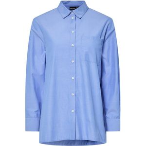 Pieces - Pcmelia Ls Loose Shirt - Blouse - Grapemist - Dames