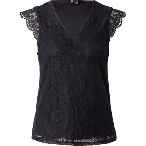 pieces Spitzentop PCOLLINE SL LACE V-NECK TOP WVN NOOS