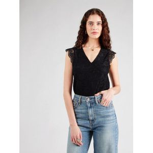 Pieces - PCOLLINE SL LACE TOP - Top - Zwart - Kant - Mouwloos