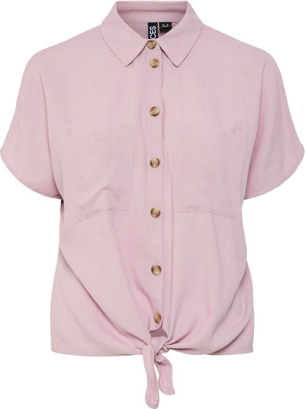 Pieces - Pia - Overhemd - Korte Mouwen - Regular Fit