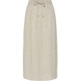 Rok - A-lijn - Multicolor - 70% Viscose 30% Linnen