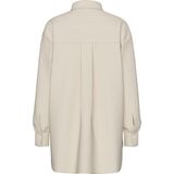 Pieces - Melia Loose Fit Overhemd - Blauw - 55% Gerecycled Polyester, 45% Katoen