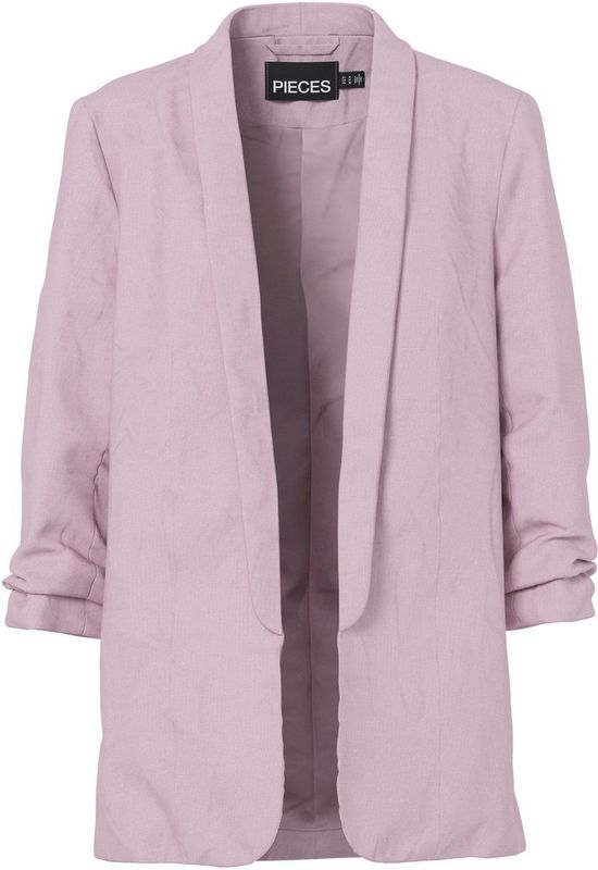 Blazer - Gespreide Kraag - Regular Fit - 70% Viscose, 30% Linnen