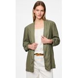 Pieces - Blazer - Deep Lichen Green - 70% Viscose 30% Linnen