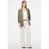 Pieces - Blazer - Deep Lichen Green - 70% Viscose 30% Linnen