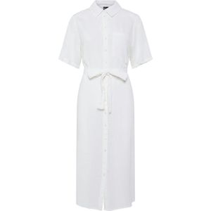 Jurk - Zwart - Geweven - Regular Fit - 70% Viscose, 30% Linnen