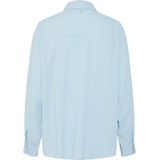 Pieces - Pia Loose Fit Overhemd - Wit - 70% Viscose 30% Linnen