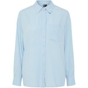 Overhemd - Wit - 70% Viscose 30% Linnen - Lange Mouwen - Losse Pasvorm