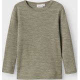 Wol - T-Shirt - Ronde Hals - Lange Mouwen - Regular Fit