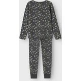 Jersey - Pyjama's - Korte Mouwen - Elastische Taille - Herhalingsprint