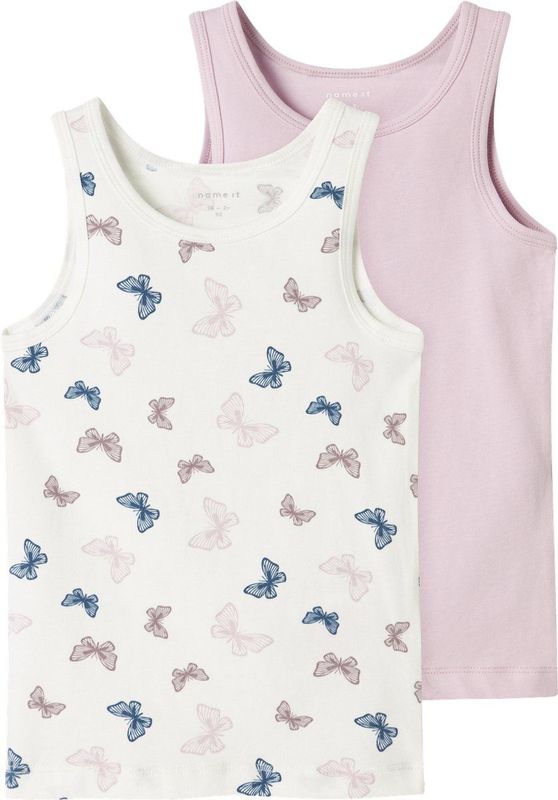 Tanktop - Herhalingsprint - 2-Pack - Jersey - Zacht