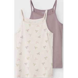 Camitop - 2-pack - Jersey - Met Bandjes - Kantdetail