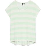 Vero Moda - Tops & T-shirts - Appelblauwzeegroen - O-hals - Korte Mouwen