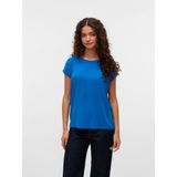 Vero Moda Rundhalsshirt VMAVA PLAIN SS TOP GAJRS NOOS