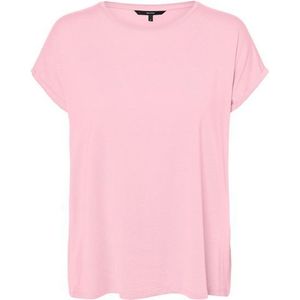 Vero Moda Rundhalsshirt »VMAVA PLAIN SS TOP GAJRS NOOS«