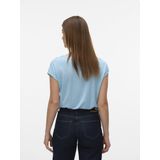 Vero Moda - Vmava Plain Ss Top Ga Jrs Noos - T-shirt - Airy Blue - 95% Lyocell Tencel