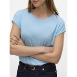 Vero Moda - Vmava Plain Ss Top Ga Jrs Noos - T-shirt - Airy Blue - 95% Lyocell Tencel