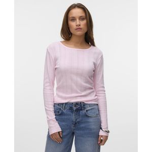 Vero Moda Lange Mouw Regular Fit Shirt - Model 'Lisa' - Effen Katoen