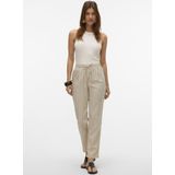 Vero Moda - Vmjesmilo Mw Ankle Pants - Harembroek - Silver Lining/Anja Obsid