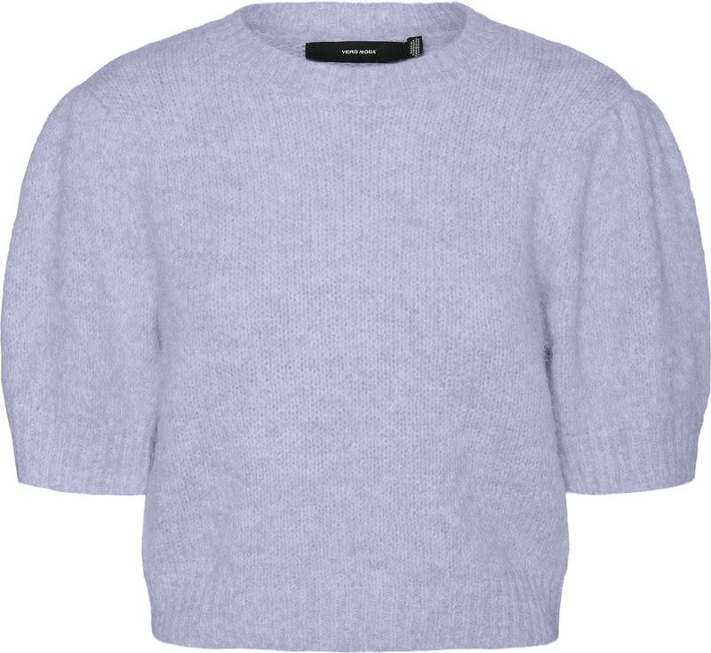 Vmnovah - Gebreide Pullover - O-hals - Korte Mouwen - Regular Fit