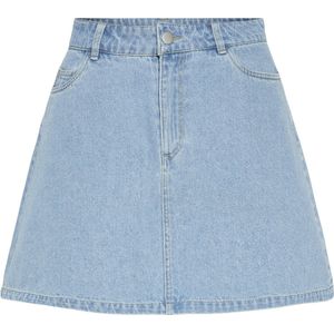 Pieces - Denim Rok - Light Blue - 87% Katoen