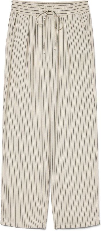 Vero Moda - Vmjesmilo - Broek - Beige - 55% Viscose 45% Linnen