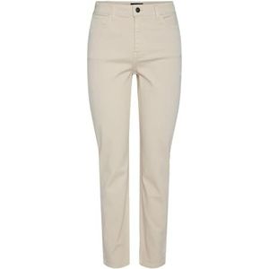 Jeans - Tapered Fit - High-Waist - Enkellang - Katoen - Zakken