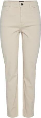 Jeans - Tapered Fit - High-Waist - Enkellang - Katoen - Zakken