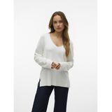Vmsilje - Gebreide Pullover - Zwart - V-Hals - Lange Mouwen - Loose Fit
