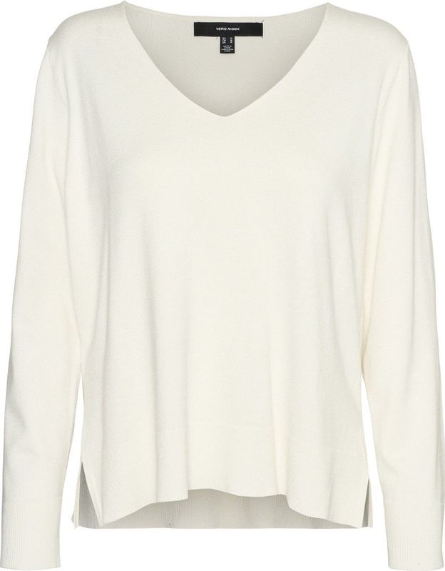 Vmsilje - Gebreide Pullover - Zwart - V-Hals - Lange Mouwen - Loose Fit