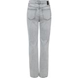 Pieces - Pckelly Hw Straight Jeans - Lichtgrijs - Denim - Dames