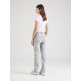 Pieces - Pckelly Hw Straight Jeans - Lichtgrijs - Denim - Dames