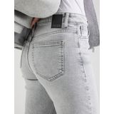 Pieces - Pckelly Hw Straight Jeans - Lichtgrijs - Denim - Dames