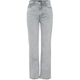Pieces - Pckelly Hw Straight Jeans - Lichtgrijs - Denim - Dames