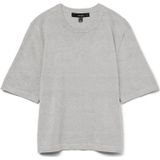 VERO MODA - Vmsilje - Oversized Trui - Lichtgrijs - Materiaal: Ga Noos