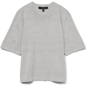 VERO MODA - Vmsilje - Oversized Trui - Lichtgrijs - Materiaal: Ga Noos