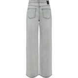 PIECES - PCSELMA - Jeans - Lichtgrijs - Wide Leg, Mid Waist, Denim, 5-Pocket Style