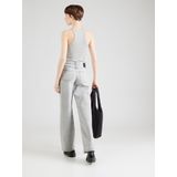 PIECES - PCSELMA - Jeans - Lichtgrijs - Wide Leg, Mid Waist, Denim, 5-Pocket Style