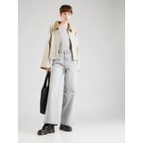 PIECES - PCSELMA - Jeans - Lichtgrijs - Wide Leg, Mid Waist, Denim, 5-Pocket Style