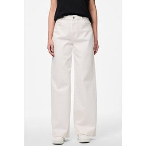 PIECES - PCSelma - Jeans - Wit - Wide Leg - High Waist