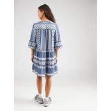 Jurk - Zwart - V-Hals - 3/4 Wijde Mouwen - Loose Fit