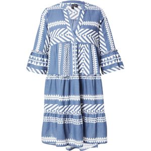 Jurk - Zwart - V-Hals - 3/4 Wijde Mouwen - Loose Fit