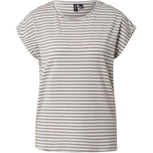 VERO MODA - Vmava Ss Top - T-shirt - Moon Rock/Stripes - 1 stuk