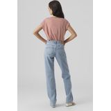 Vero Moda - Casual T-shirt - Gestreept - 95% Lyocell Tencel - Korte Mouwen