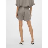 VERO MODA Korte Chique Lichtgewicht Zomer Bermuda - Beige - Katoen