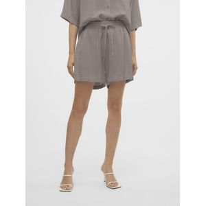 VERO MODA Korte Chique Lichtgewicht Zomer Bermuda - Beige - Katoen