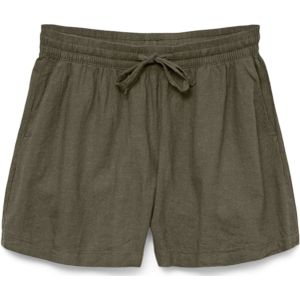 Vero Moda Linn Korte Broek - Groen - 55% Linnen 45% LENZING™ ECOVERO™ Viscose