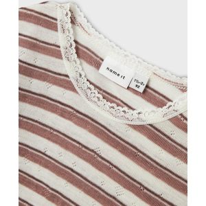 Needle Drop - Top - Print - Ronde Hals - Lange Mouwen - Kantdetail